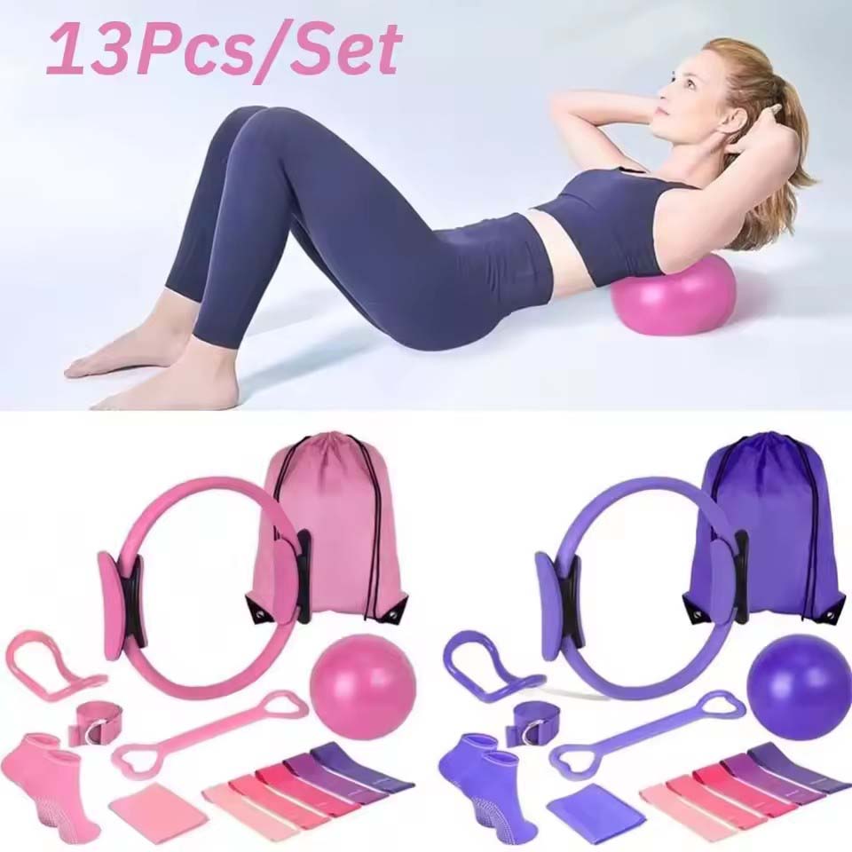 Pilates Yoga Weight Loss - 13개/세트 요가 서클 짐 세트 필라테스