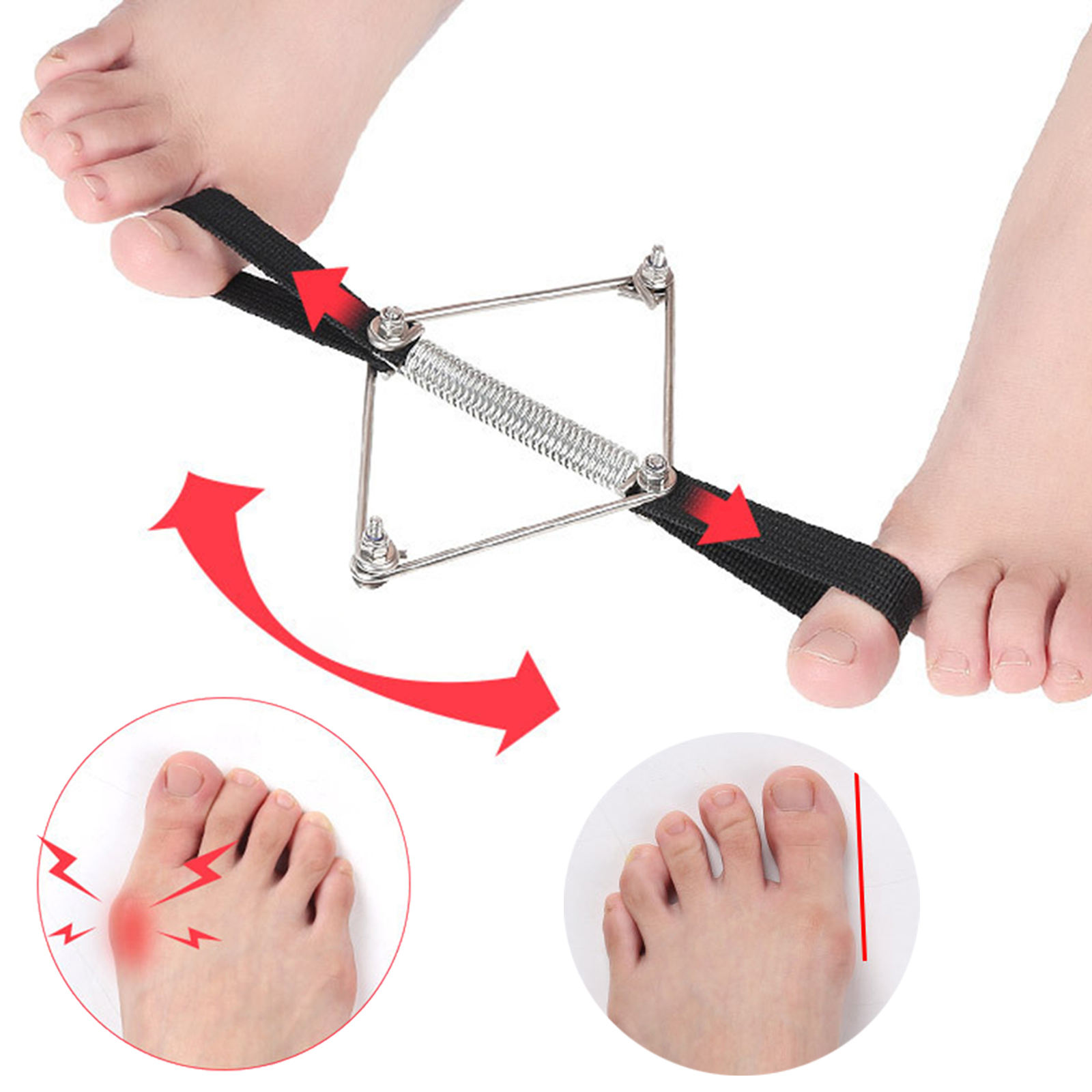 Pilates Yoga Wellness - Bunion 교정기 나일론 강철 부드러운 발가락