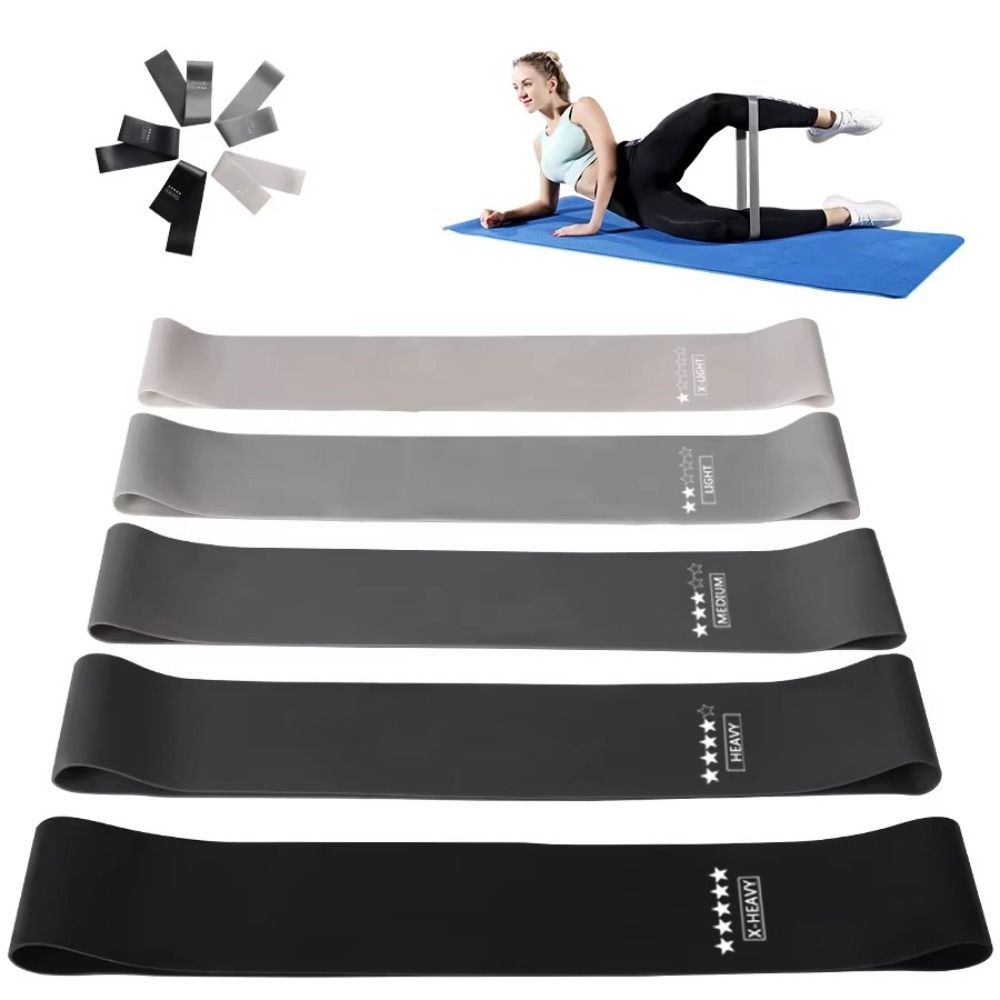 5Pcs TPE 피트니스 저항 밴드 스트레칭 내구성 요 - Pilates Yoga Circle 리뷰 및 가격