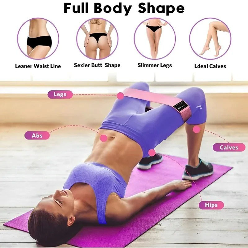 3개 세트 패브릭 저항 힙 부티 밴드, 엉덩이 허벅지  - Pilates Yoga Circle 리뷰 및 가격