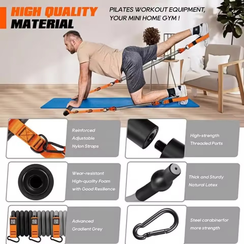 필라테스 바 키트 저항 밴드 포함 다기능 필라테스 바  - Pilates Yoga Barı 리뷰 및 가격