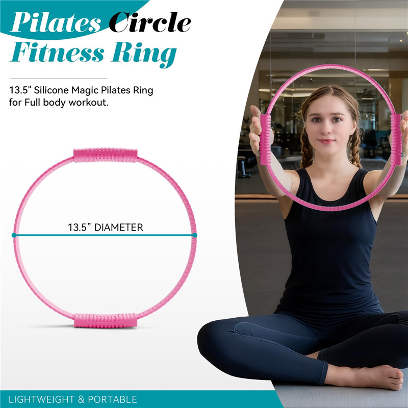 친환경 이중 손잡이 실리콘 요가 링 매직 서클 필라테스 - Pilates Yoga Circle 리뷰 및 가격