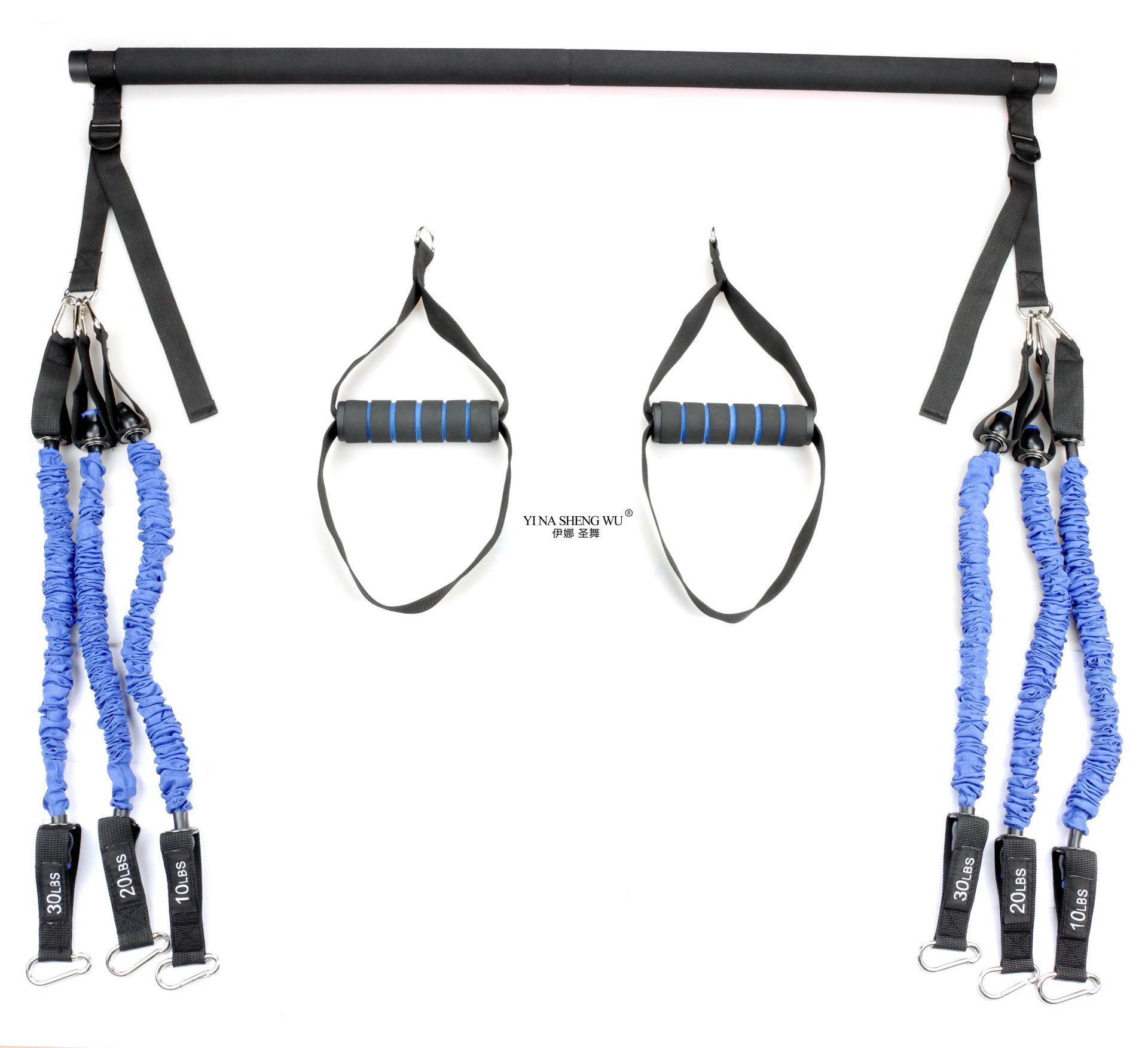 다기능 조정 가능한 필라테스 막대 탄성 로프 안티 브레 - Pilates And Yoga Combined 리뷰 및 가격